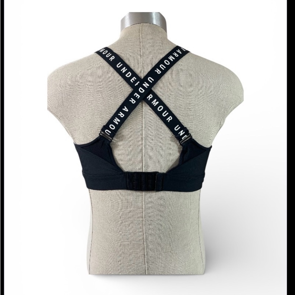 Under Armour Black Sports Bra with Logo Straps - Picture 6 of 8